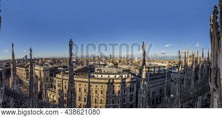 Milan, Italy - January 5, 2017: View From Famous Milan Cathedral - Duomo (dome Of Milan) To The Main