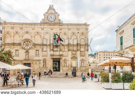 Matera,italy - September 5,2021 - View At The Museum In Building Of Lanfranchi Palace In Matera. Mat