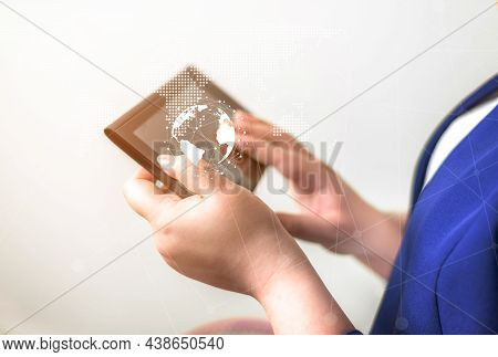 Technology Network And Online Banking And Internet Banking And Networking People Concept, Business W