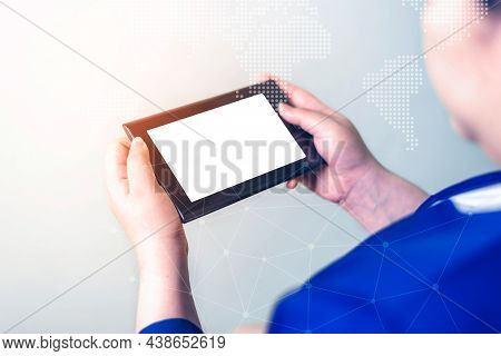 Technology Network And Online Banking And Internet Banking And Networking People Concept, Business W