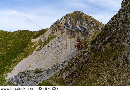 Autumn Landscape In The Somiedo Natural Park In Asturias.