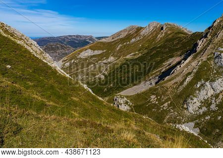 Autumn Landscape In The Somiedo Natural Park In Asturias.