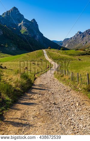 Landscape Of The Somiedo Natural Park In Asturias. Route From Valle De Lago To Lago Del Valle.