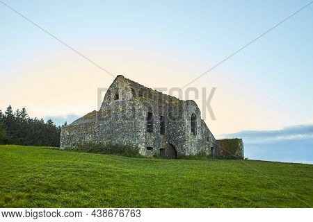 The Hell Fire Club. Hell Fire Club, Famous Ruin Of An Old Hunting Lodge And Pine Trees On Montpelier