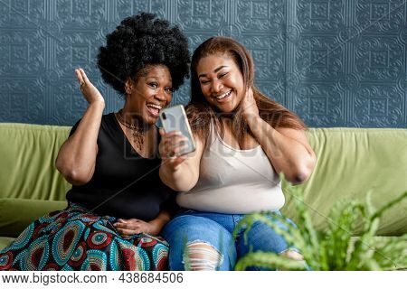 Friends taking a selfie together