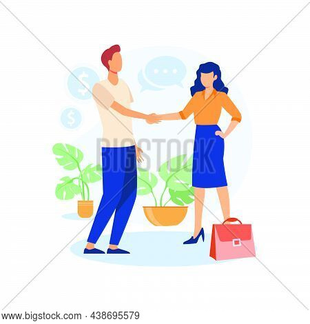 Relationship Bussines Marketing Illustration Exclusive Design Inspiration