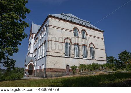Sortavala, Russia - July 11, 2021: Library Building In The Town Of Sortavala In The Republic Of Kare