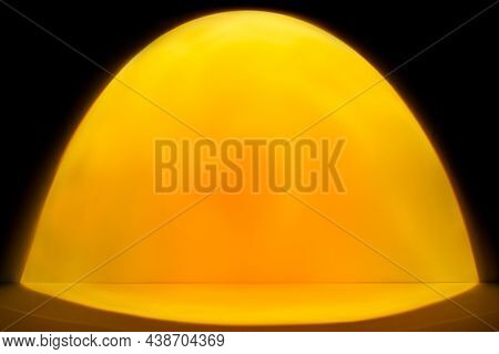 Light background with sunset projector lamp