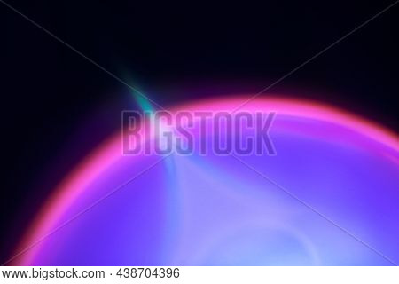 Aesthetic background with abstract sunset projector lamp