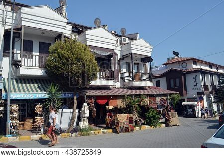 Akyaka - slow city in Turkey.August 1,2021. Mugla,Turkey