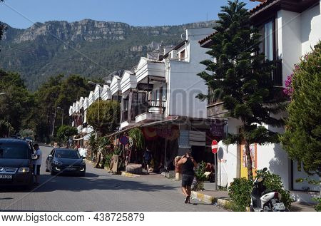 Akyaka - slow city in Turkey.August 1,2021. Mugla,Turkey