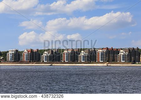 View Of The New Residential Neighborhood On The Banks Of The Volga River. City Of Kazan, Arakchino D