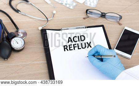 Acid Reflux, Heartburn And Gastroesophageal Reflux Disease Acids, Symptomatic Acid, - Printed Diagno