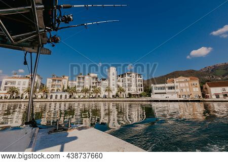 9 Nov 2018 Beautiful Sea Promenade In Tivat, Montenegro. Kotor Bay, Adriatic Sea. Famous Travel Dest