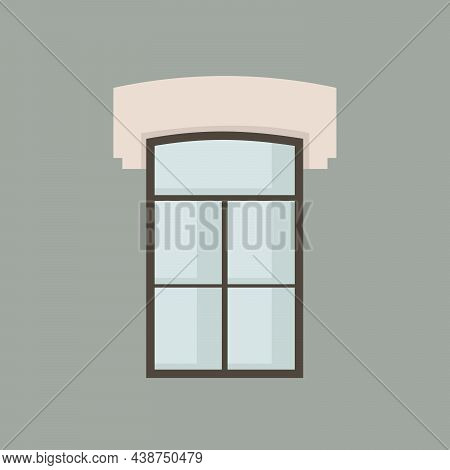 Arch Window Vector Illustration In Minimalism Style