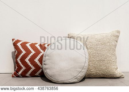 Printed cushions mediterranean interior design