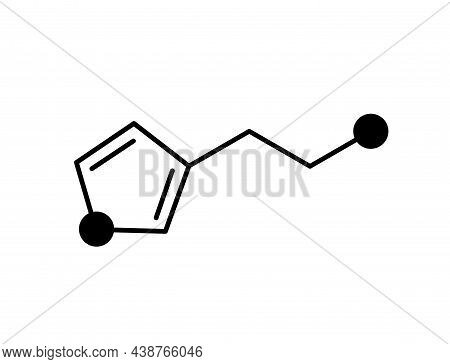 Histamine Formula Icon Or Logo. Neurotransmitter For The Brain, Spinal Cord, And Uterus. Inflammator