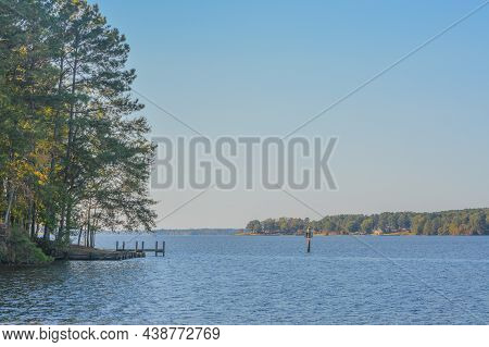 Beautiful View Of Lake Claiborne State Park, In Homer, Claiborne Parish, Louisiana