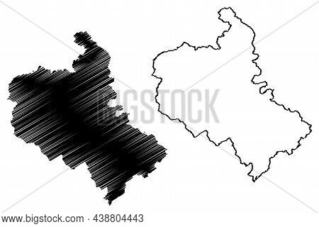 Solan District (himachal Pradesh State, Republic Of India) Map Vector Illustration, Scribble Sketch 