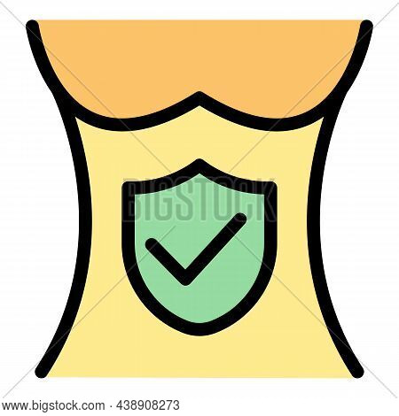 Human Inside Norma Probiotics Icon. Outline Human Inside Norma Probiotics Vector Icon Color Flat Iso