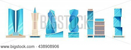 Future City. Modern High-rise City Skyscrapers. Office City Apartment Buildings, High-rise House Res