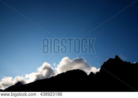 Sunset in the Pyrenees, Panticosa, Tena Valley in Huesca province, Aragon in Spain.