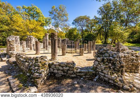 Famous Roman Settlement Located In Archaeological City Of Butrint In Albania
