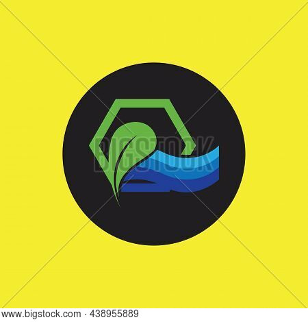 Hydroponics Logo Vector Illustration Design Template
