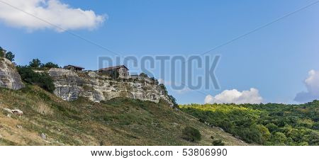House On Top Of Chufut-kale, The Cave City Near Bakhchisaray