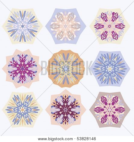Christmas Background With Snowflakes, Vector Illustration