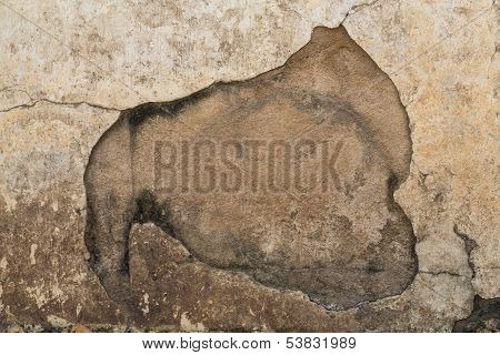 cracked concrete vintage wall texture as background