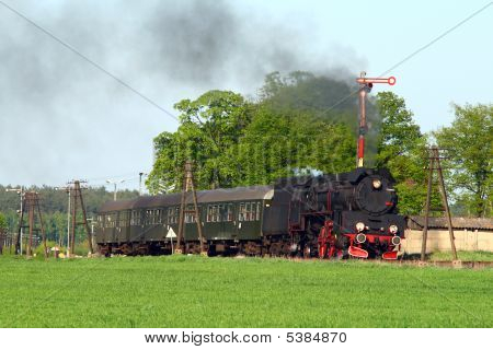 Old Retro Steam Train