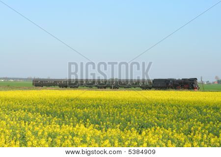 Old Retro Steam Train