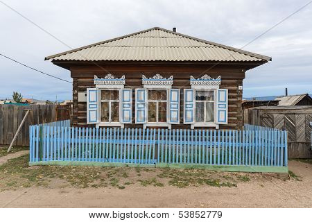 Traditional Russian Wooden House