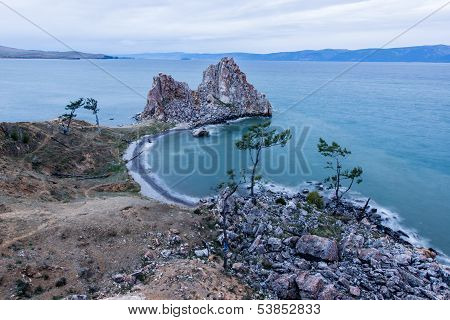 Shaman Rock, Island Of Olkhon, Lake Baikal, Russia