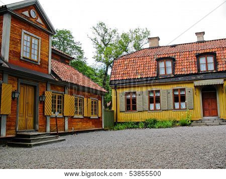 Swedish Red And Yellow Cabin