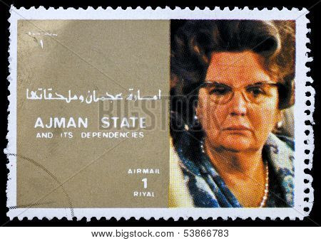 Post Stamp From Ajman