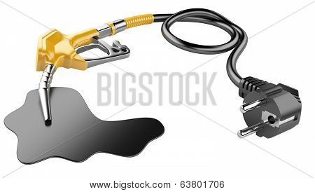 Fuel Pump With Electric Cable And Plug