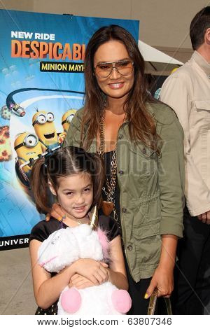 LOS ANGELES - APR 11:  Tia Carrere at the Despicable Me Minion Mayhem  and Super Silly Fun Land at Universal Studios Hollywood on April 11, 2014 in Universal City, CA