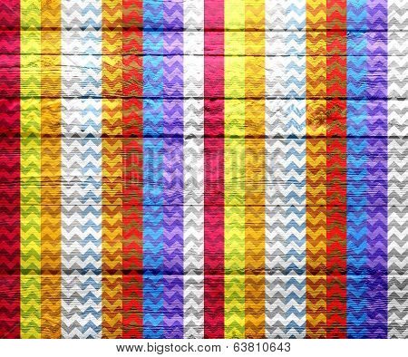 Colorful chevron pattern wood texture
