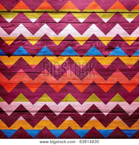 Colorful chevron wood texture background