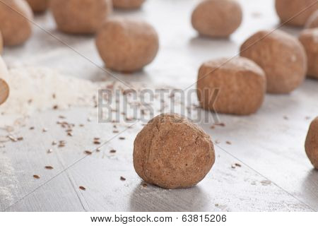 dough balls on the table