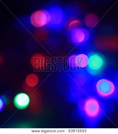 Multicolor bokeh circle background. Close up.