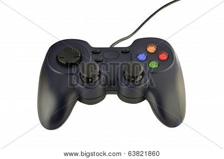 joy stick gaming console on white background