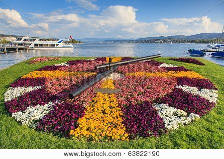 View On Lake Zurich From Zurich City