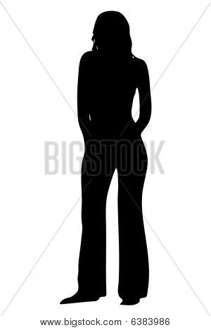 Ragazza in piedi