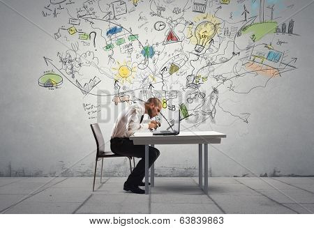 Businessman And New Idea
