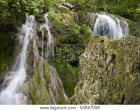 Waterfall Near The Beautiful Village Krushuna In Bulgaria