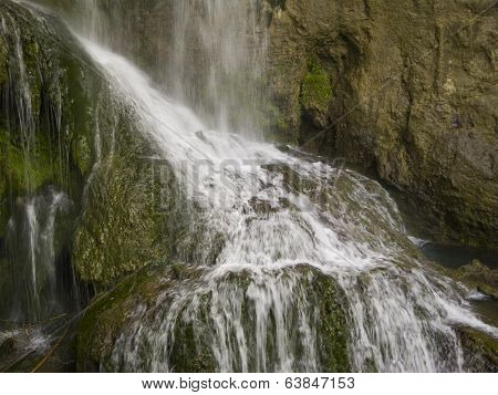 Waterfall Near The Beautiful Village Krushuna In Bulgaria
