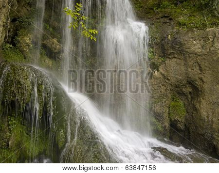 Waterfall Near The Beautiful Village Krushuna In Bulgaria